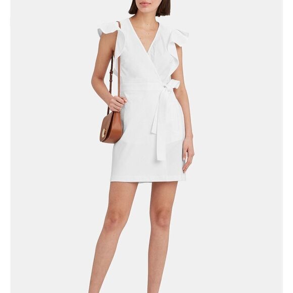 A.L.C. Sidelle Wrap Dress in Gesso size 2 - Picture 1 of 8